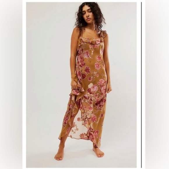 Free People Dresses & Skirts - ⚜️🌹🍂🤎Free People dress boho sheer maxi
